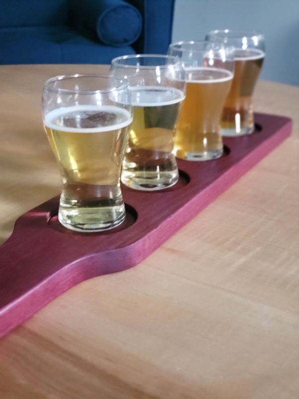 Purpleheart Beer Flight Board