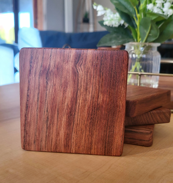 Exotic wood coasters