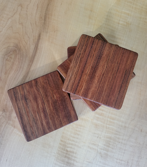 Exotic wood coasters